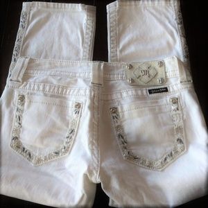 Miss me jeans white capris
